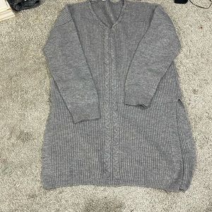 Grey sweater dress never worn.